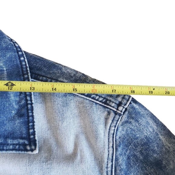 Men's GS 115 Premium Denim Jacket Size M Bleached Blue - Picture 9 of 10